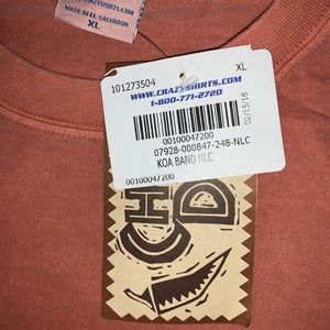 Crazy Shirts Hawaii Chile Dyed T-Shirt Koa Band